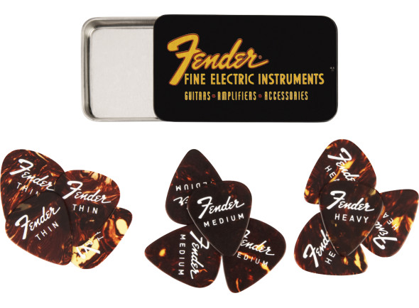 Fender Fine Electric Pick Tin 12 Pack Fender Fine Electric Pick Tin 12 Pack